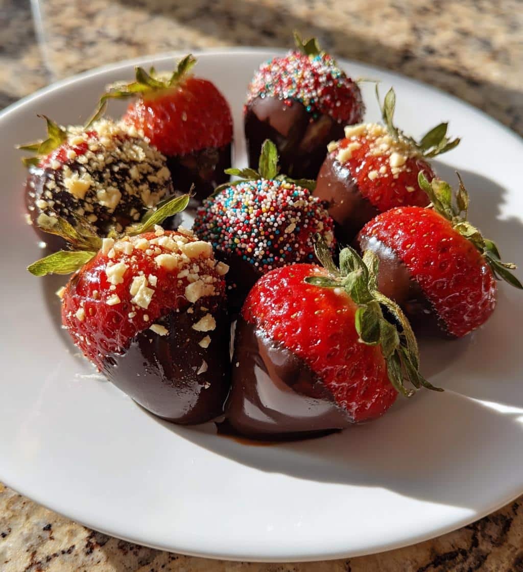 Air Fryer Chocolate Dipped Strawberries - detail 1