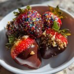 Air Fryer Chocolate Dipped Strawberries