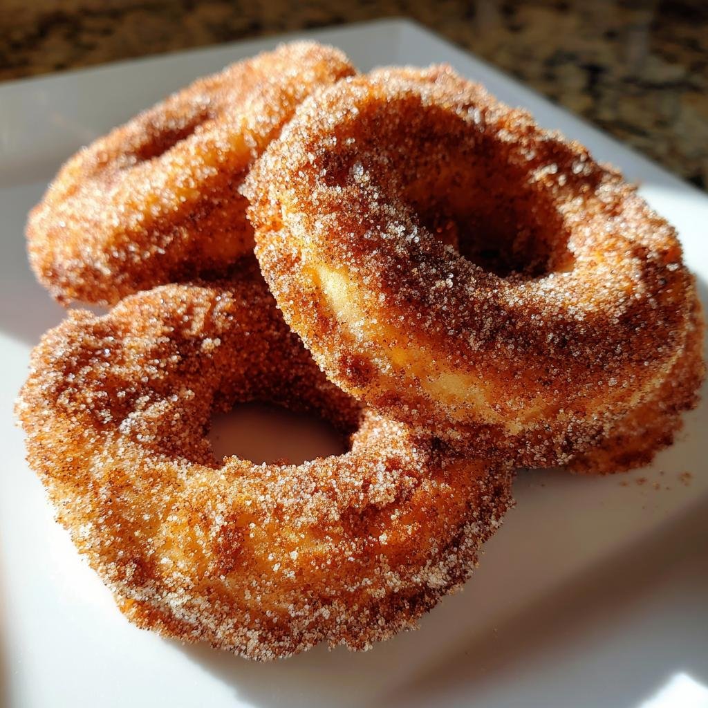 Air Fryer Churro Donuts (Ring Shape)