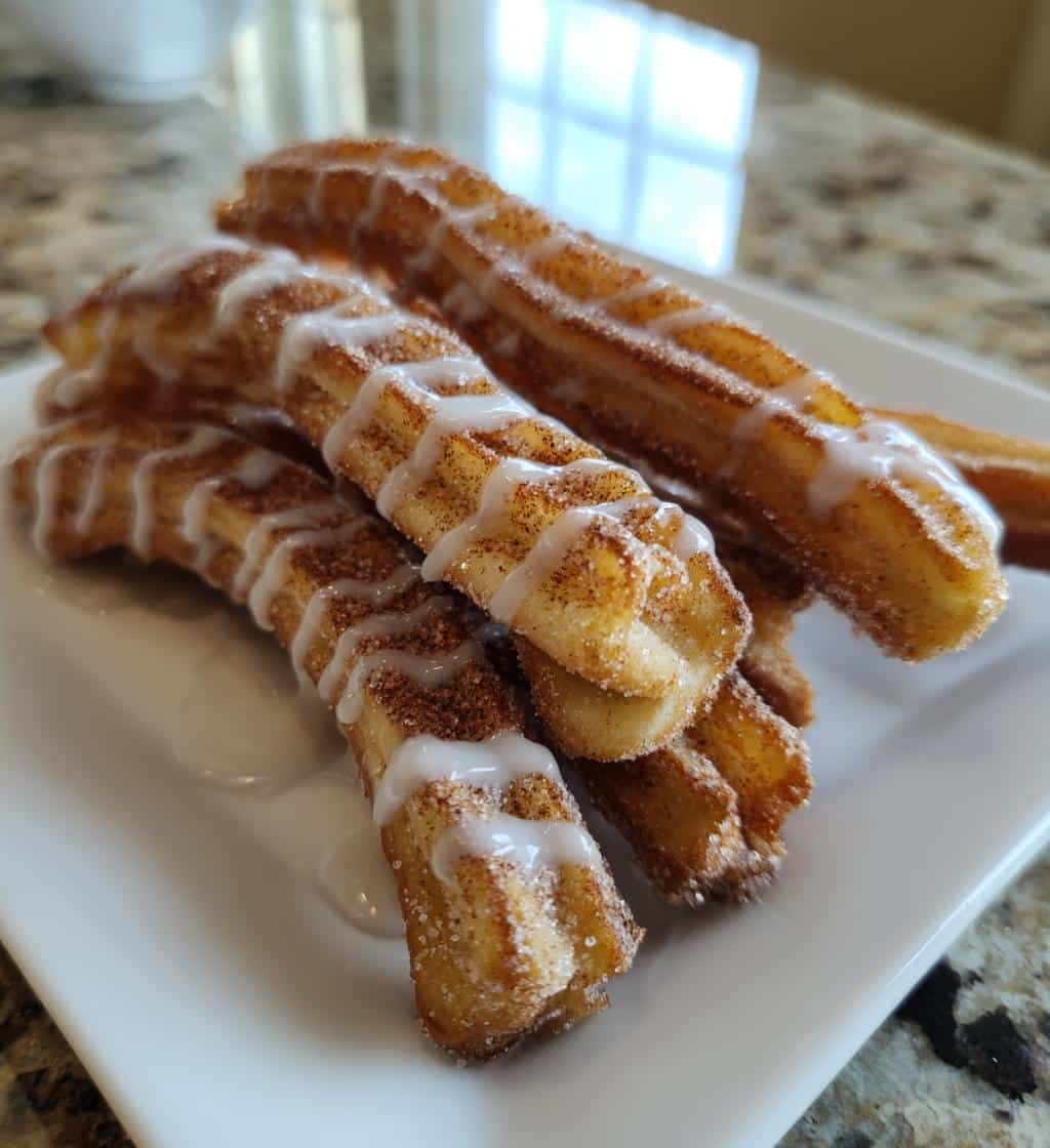 Air Fryer Cinnamon Roll Churros
