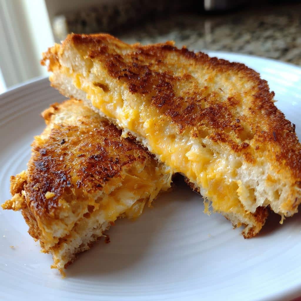 Air Fryer Classic Air Fryer Grilled Cheese (Mayo Method)
