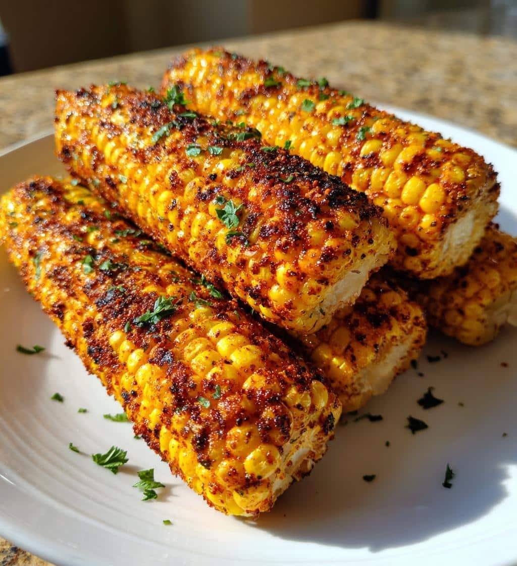 Air Fryer Corn Cajun Spiced