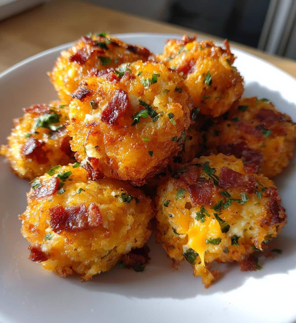 Air Fryer Crispy Bacon & Cheese Bites - detail 1