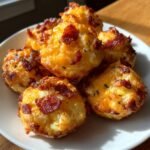 Air Fryer Crispy Bacon & Cheese Bites