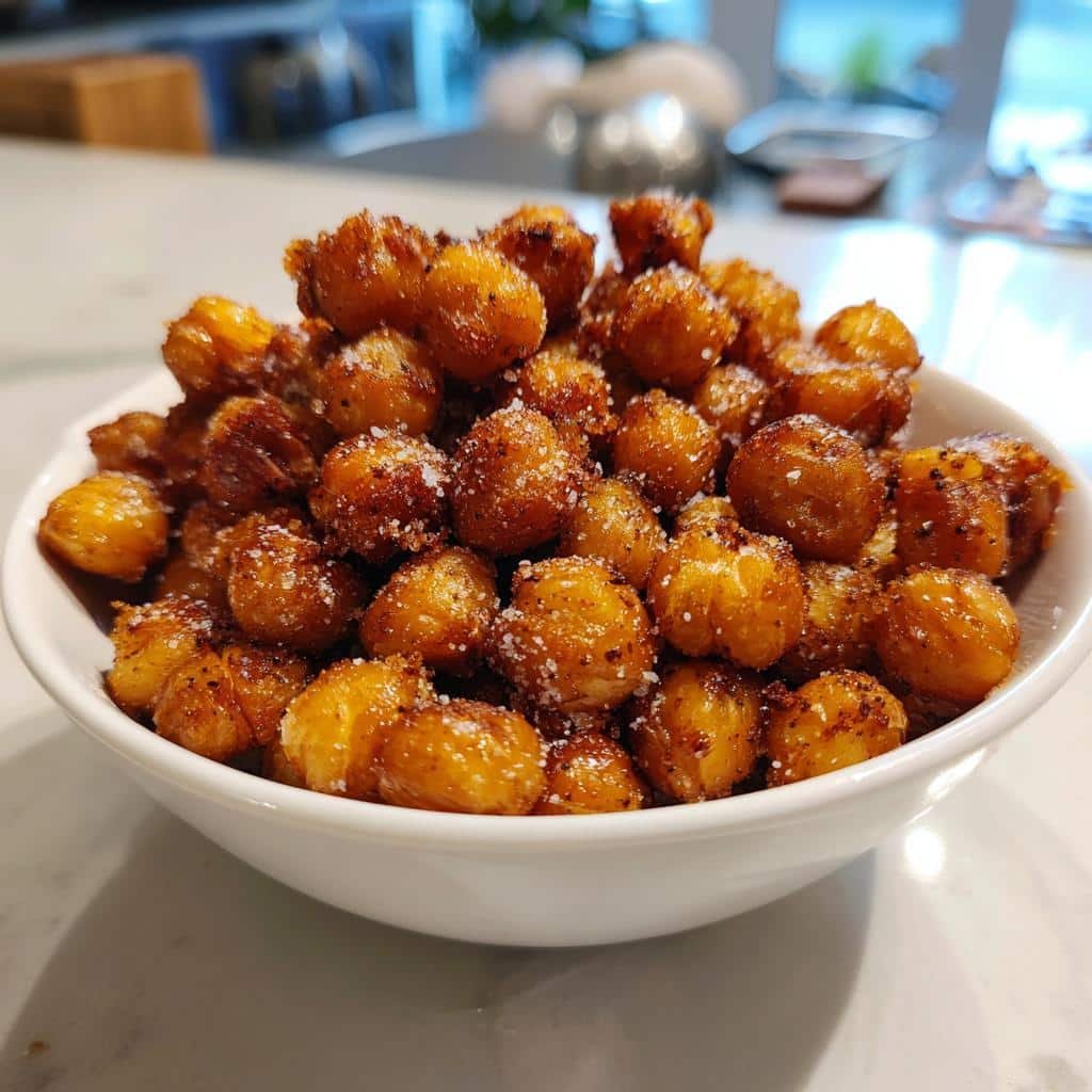 Air Fryer Crispy Chickpeas with Cinnamon & Sugar - detail 1