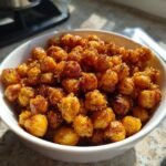 Air Fryer Crispy Chickpeas with Cinnamon & Sugar