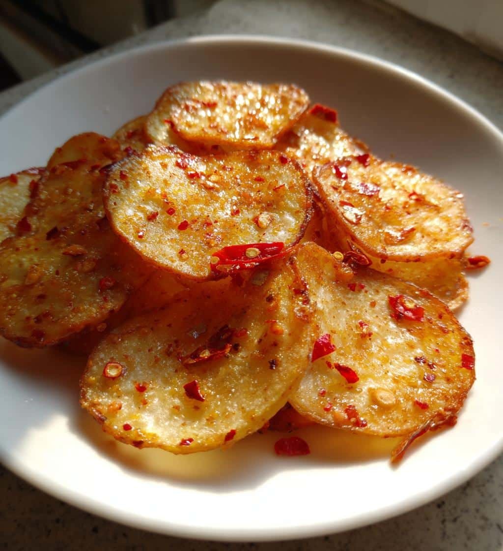 Air Fryer Crispy Chili Crisp Potato Chips - detail 1