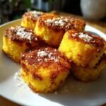 Air Fryer Crispy Cornmeal Polenta Cakes