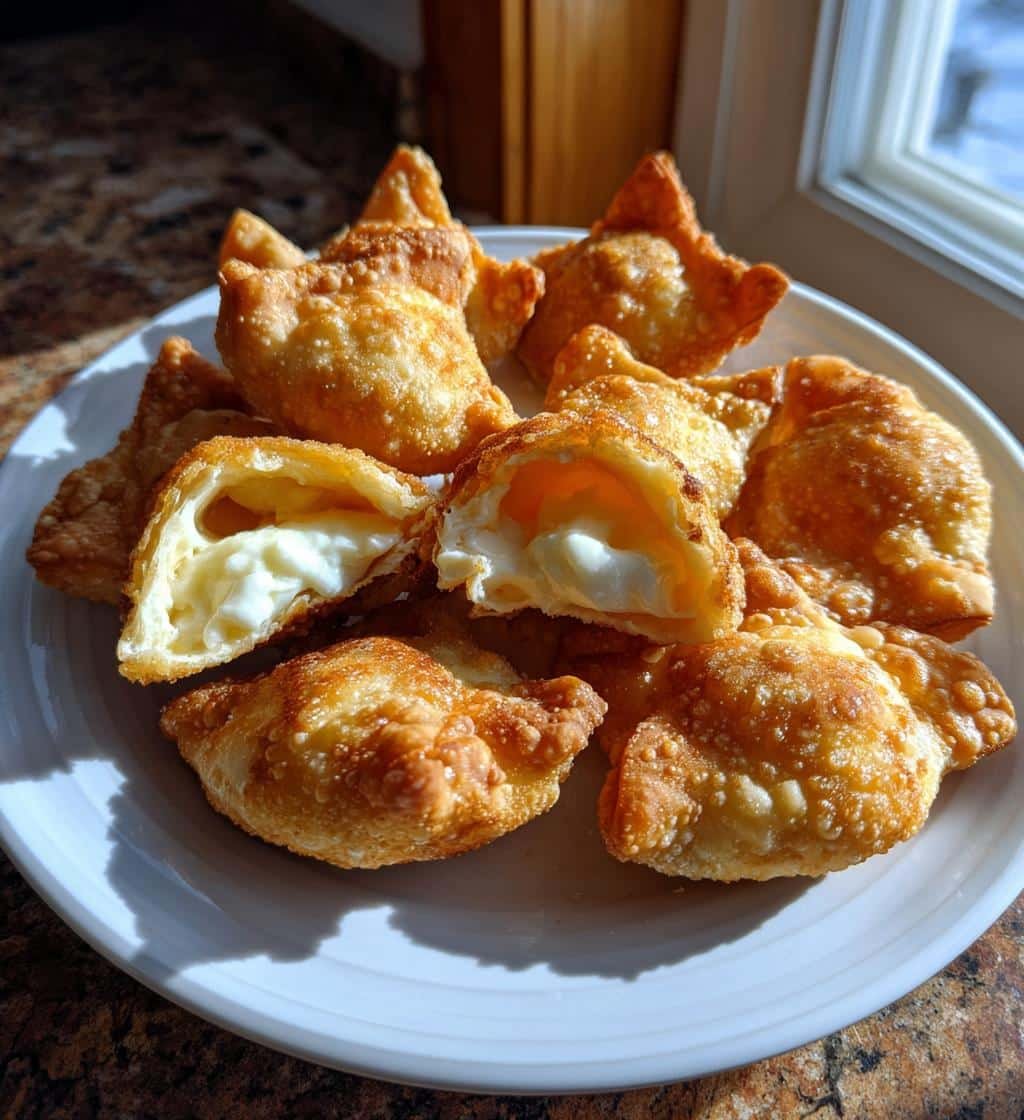 Air Fryer Crispy Cream Cheese Wontons