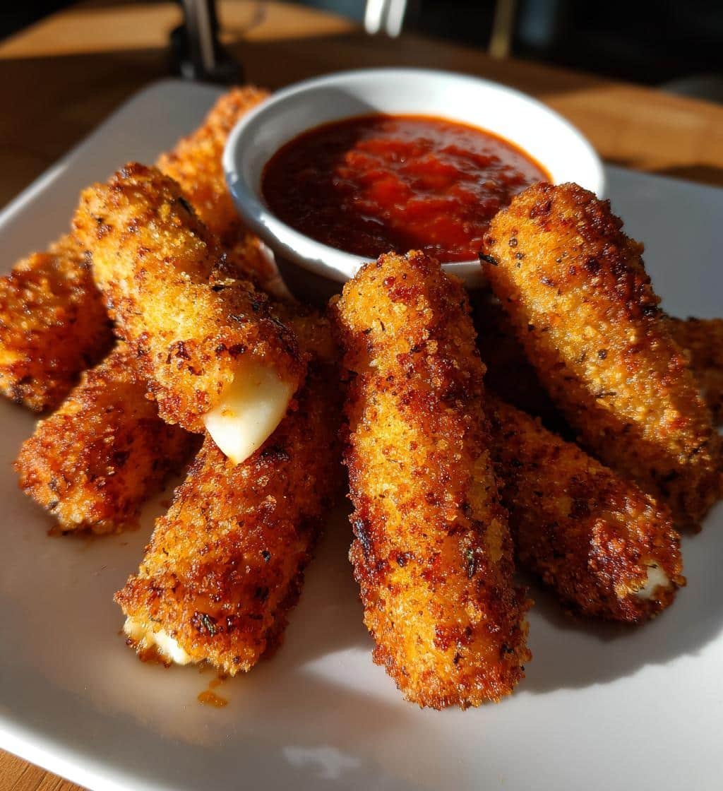 Air Fryer Crispy Fried Mozzarella Sticks - detail 1