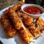 Air Fryer Crispy Fried Mozzarella Sticks