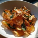 Air Fryer Crispy Garlic & Basil Chips