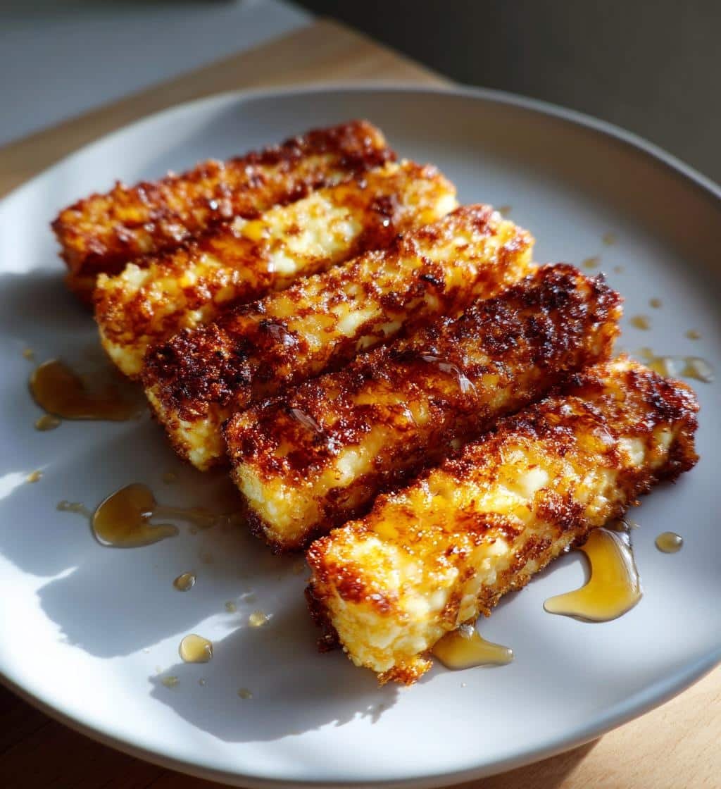 Air Fryer Crispy Halloumi Honey Fries - detail 1