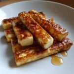 Air Fryer Crispy Halloumi Honey Fries