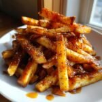 Air Fryer Crispy Miso Caramel Fries