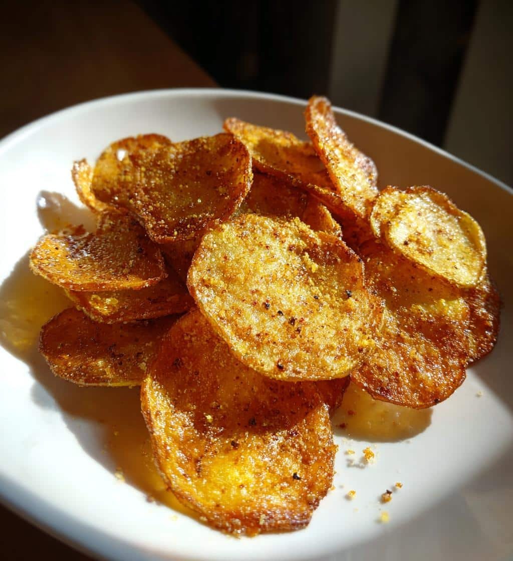 Air Fryer Crispy Nutritional Yeast Chips
