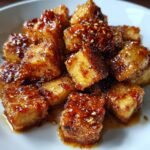 Air Fryer Crispy Tofu with Sriracha