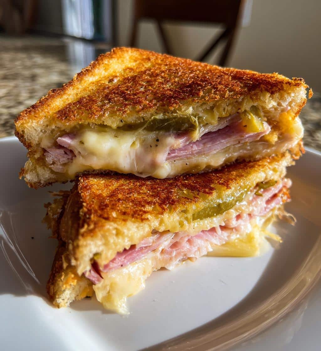 Air Fryer Cuban Grilled Cheese