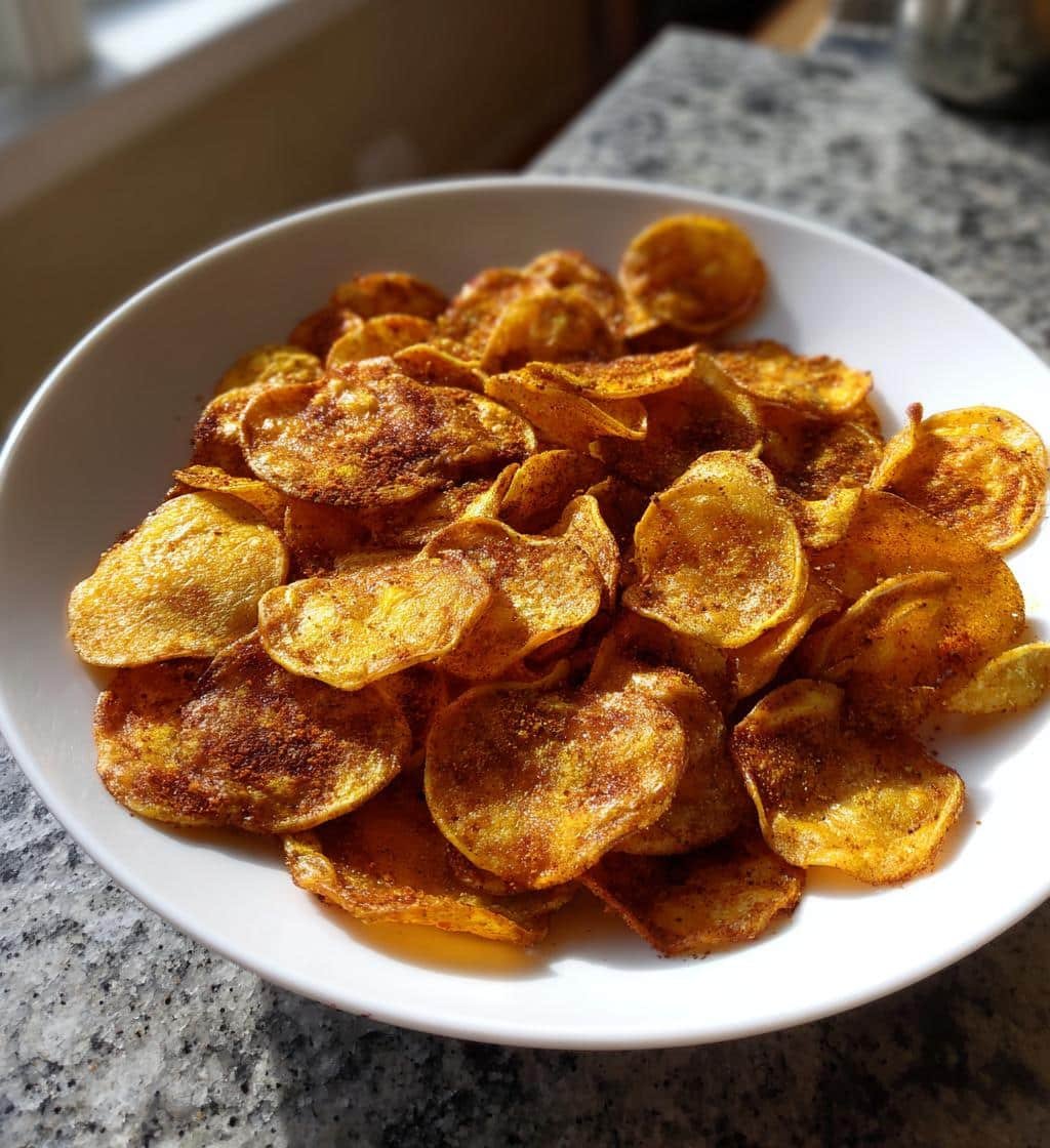 Air Fryer Delicious Crispy Homemade Lentil Chips