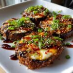 Air Fryer Delicious Eggplant Pizza (Asian-Inspired Glaze)