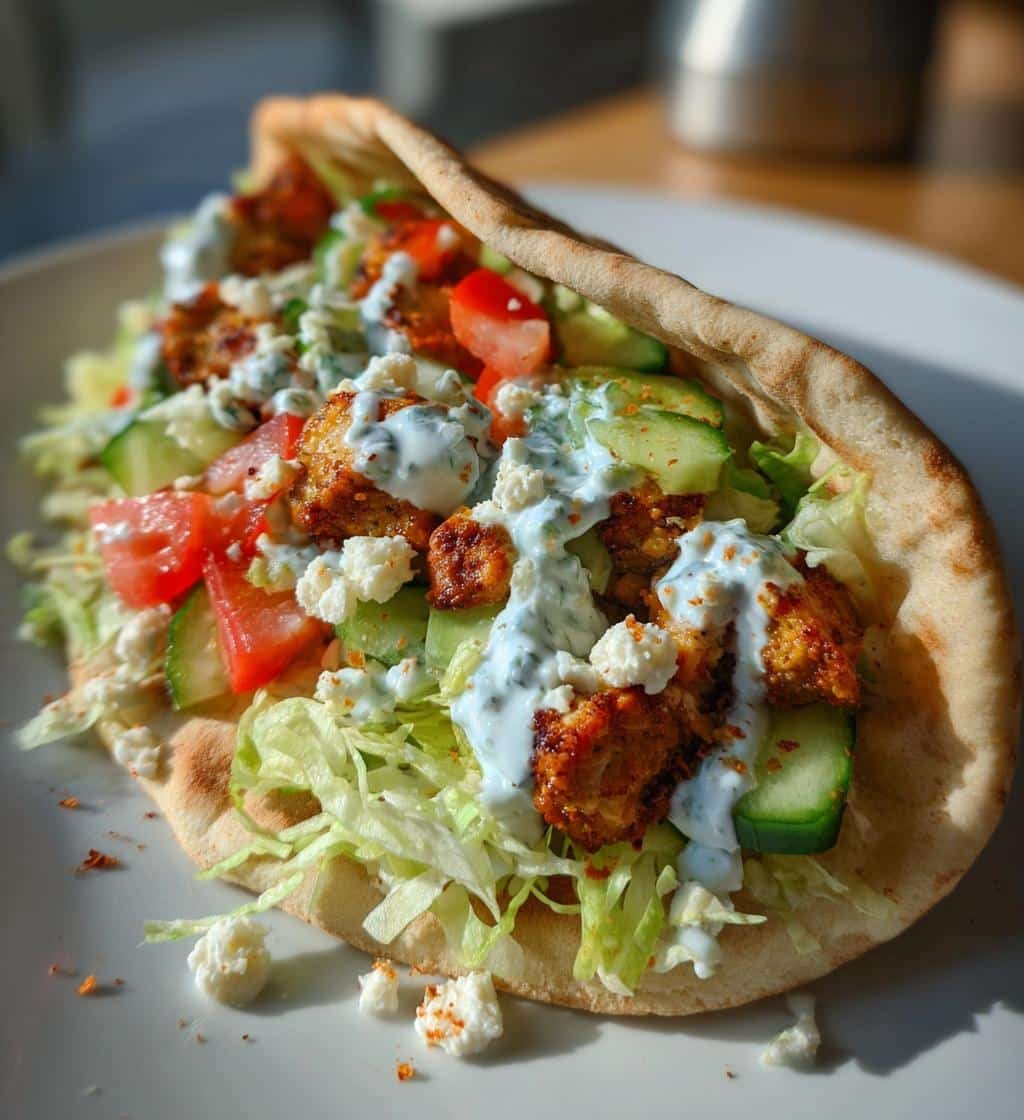 Air Fryer Delicious Mediterranean Chicken Pita Pockets Recipe - detail 1