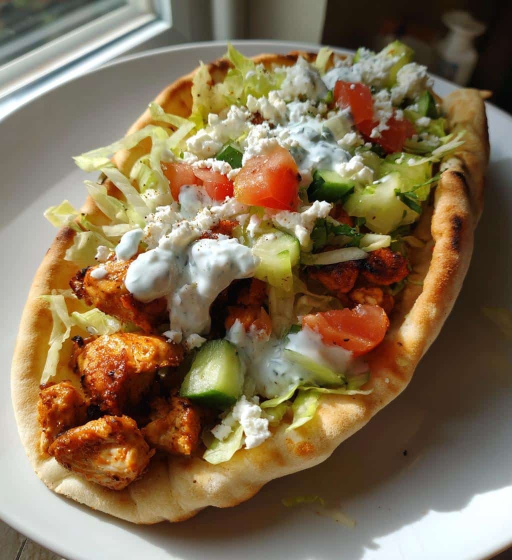 Air Fryer Delicious Mediterranean Chicken Pita Pockets Recipe