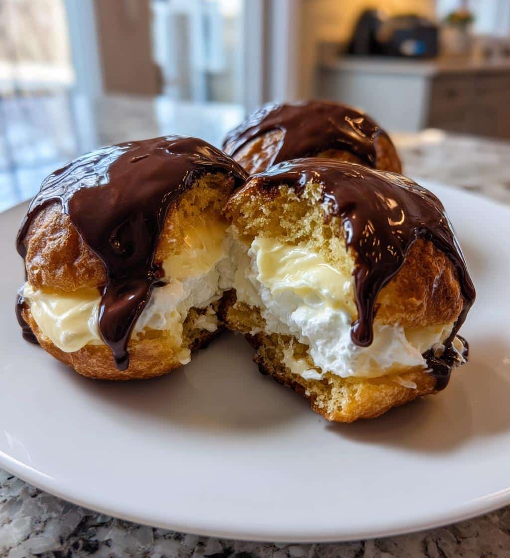 Air Fryer Donuts Boston Cream - detail 1