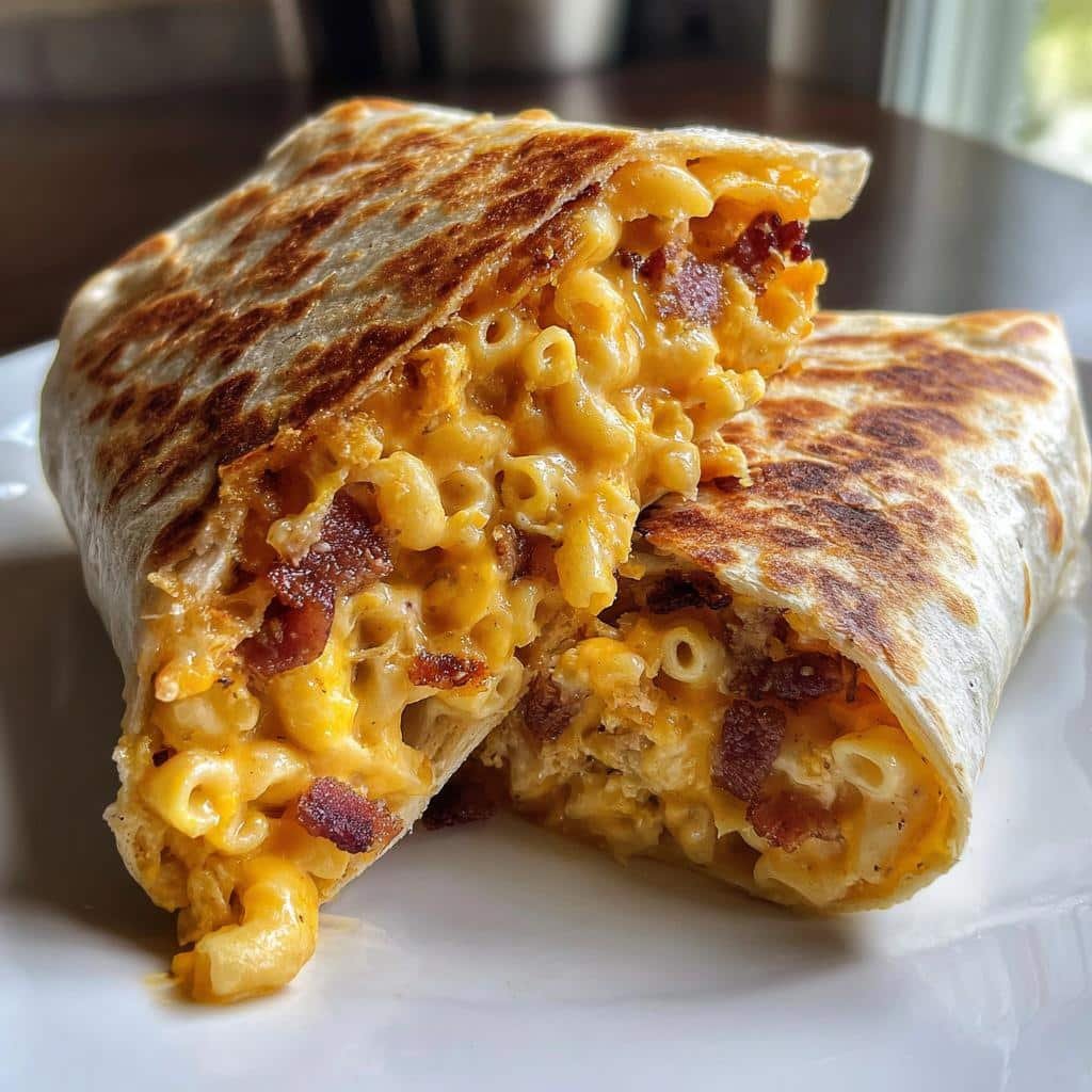 Air Fryer Easy Crispy Bacon Mac & Cheese Wraps - detail 1