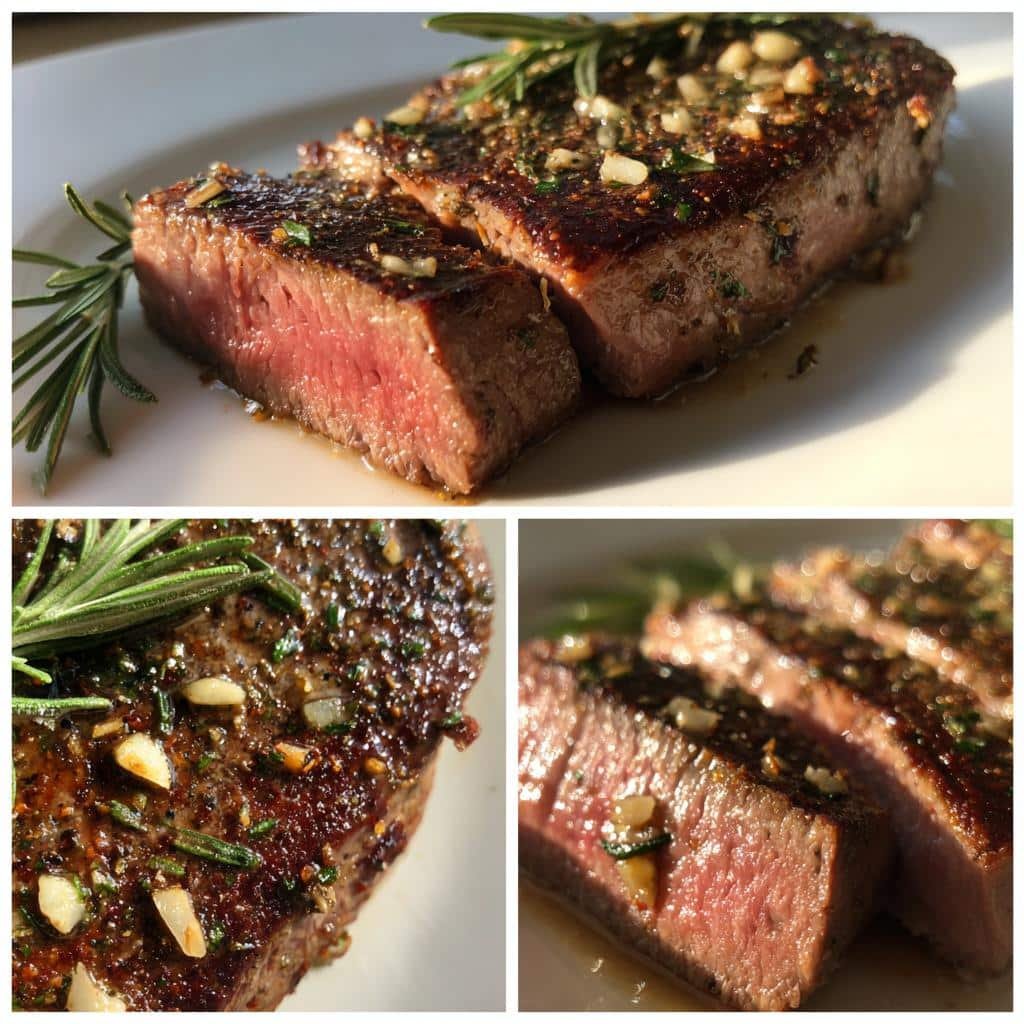Air Fryer Easy Garlic Rosemary Grilled Steak - detail 1
