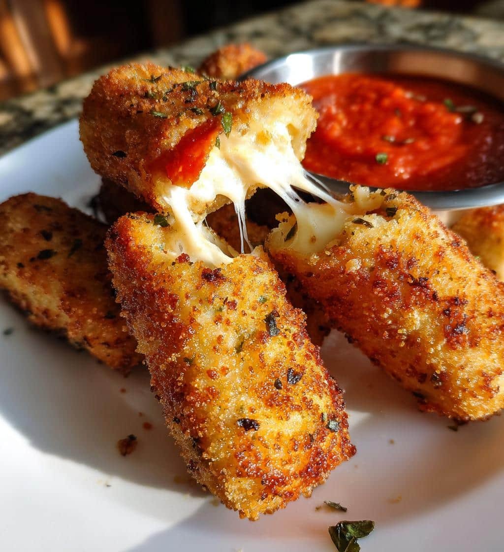 Air Fryer Easy Mozzarella Sticks  Pepperoni Stuffed - detail 1