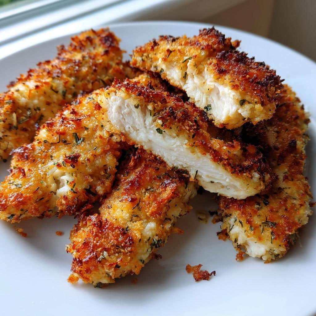 Air Fryer Easy Parmesan Ranch Chicken Tenders