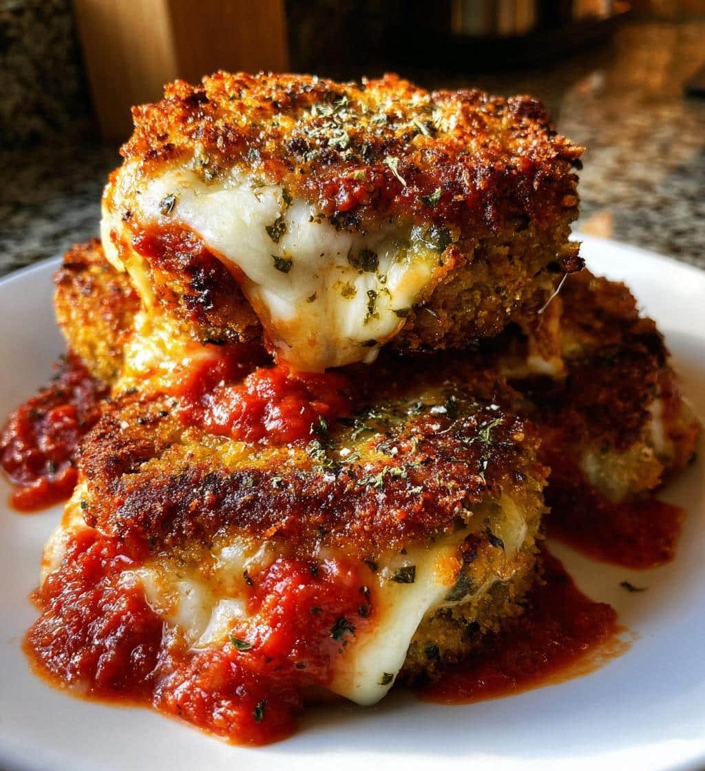 Air Fryer Eggplant Parmesan Veggie