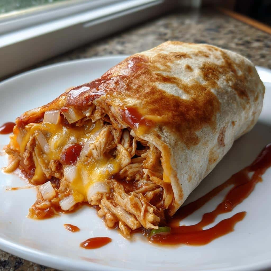 Air Fryer Enchilada-Style Chicken Wraps