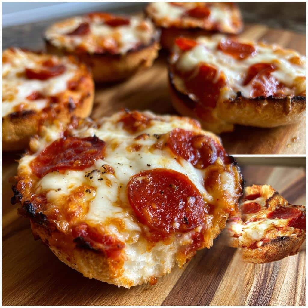 Air Fryer English Muffin Pizza Bites for Kids