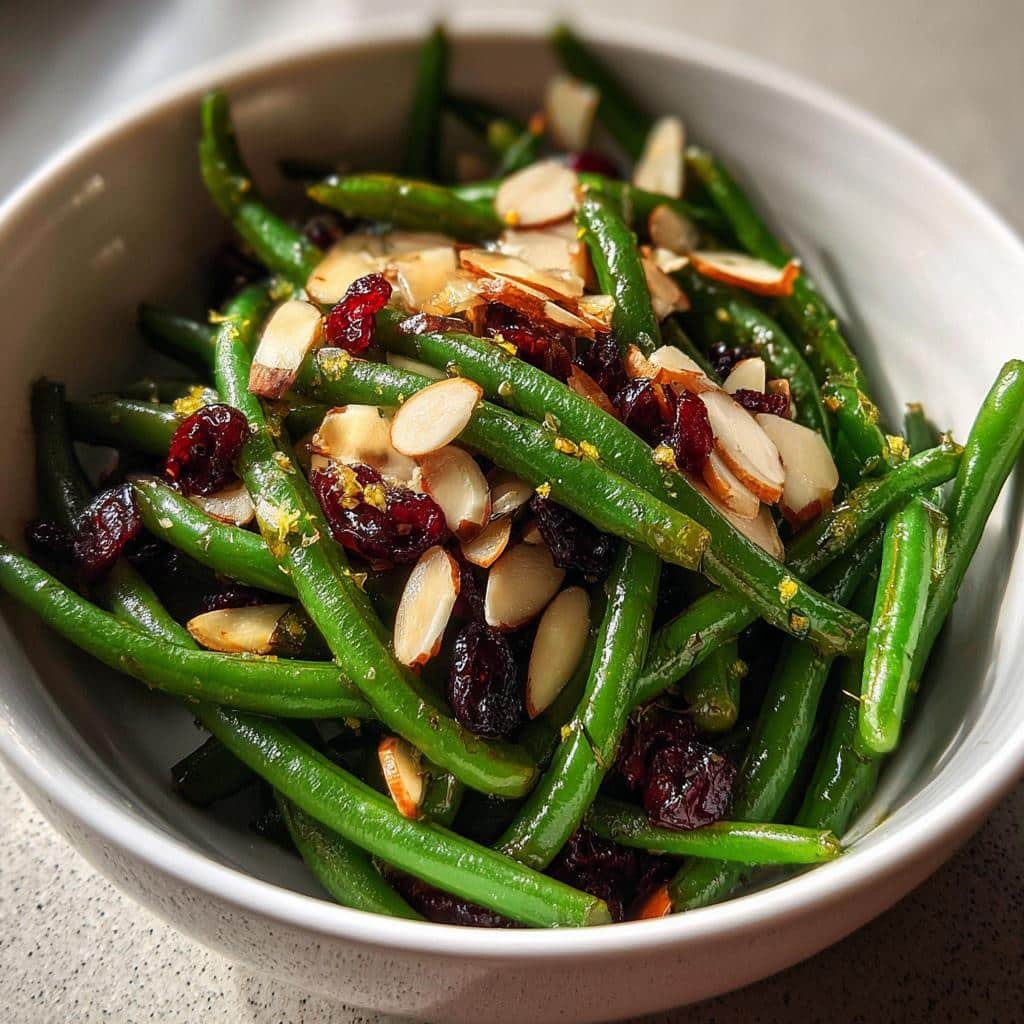 Air Fryer Festive Green Bean Salad