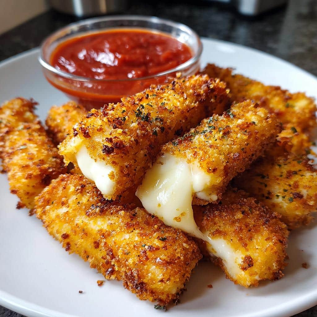 Air Fryer Frozen Mozzarella Sticks - detail 1