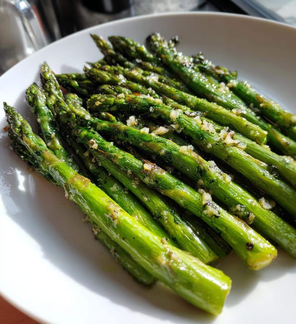 Air Fryer Garlic Butter Asparagus