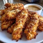 Air Fryer Garlic Parmesan Chicken Sticks