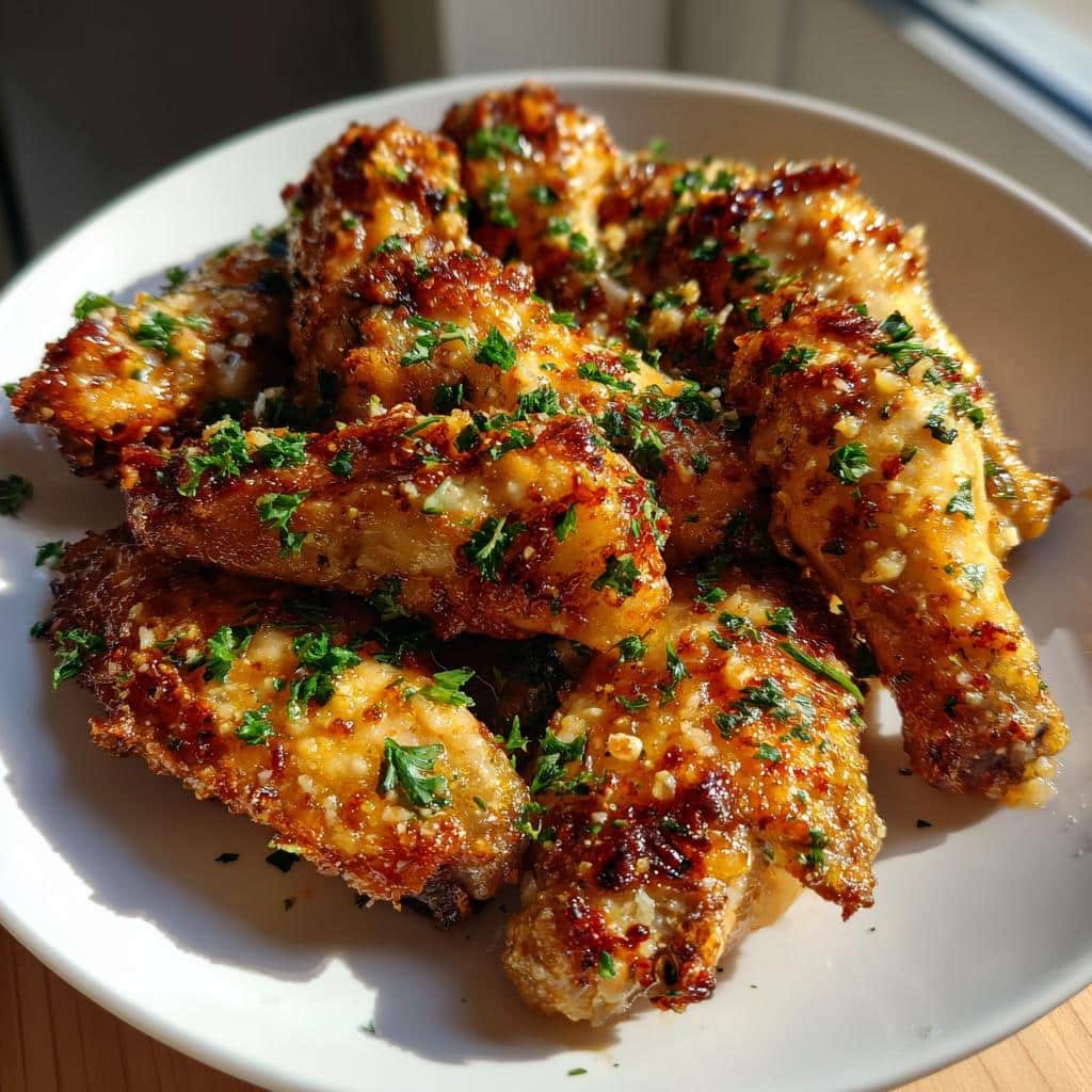 Air Fryer Garlic Parmesan Wings - detail 1