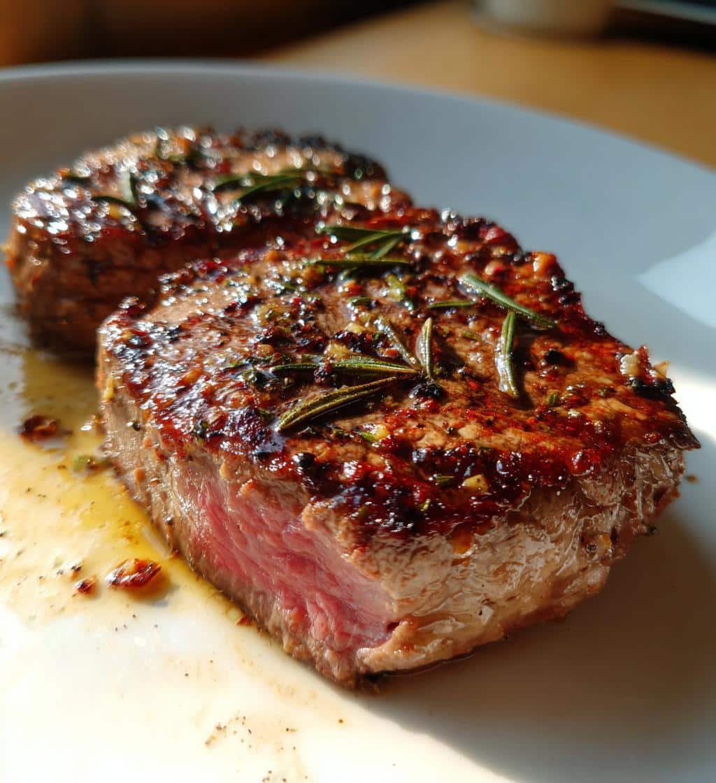 Air Fryer Garlic Rosemary Grilled Steak - detail 1