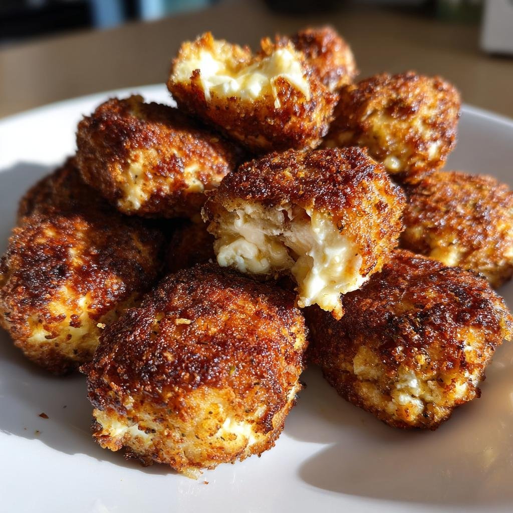 Air Fryer Greek Keftedes Nuggets with Feta