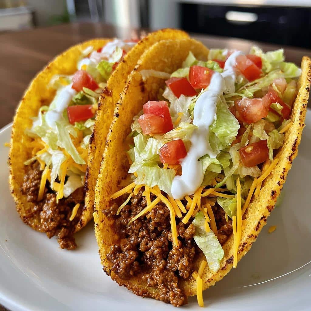 Air Fryer Ground Beef Tacos Soft Tortillas