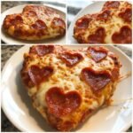 Air Fryer Heart-Shaped Pepperoni Mini Pizza