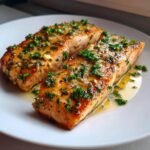Air Fryer High-Protein Salmon Garlic Butter