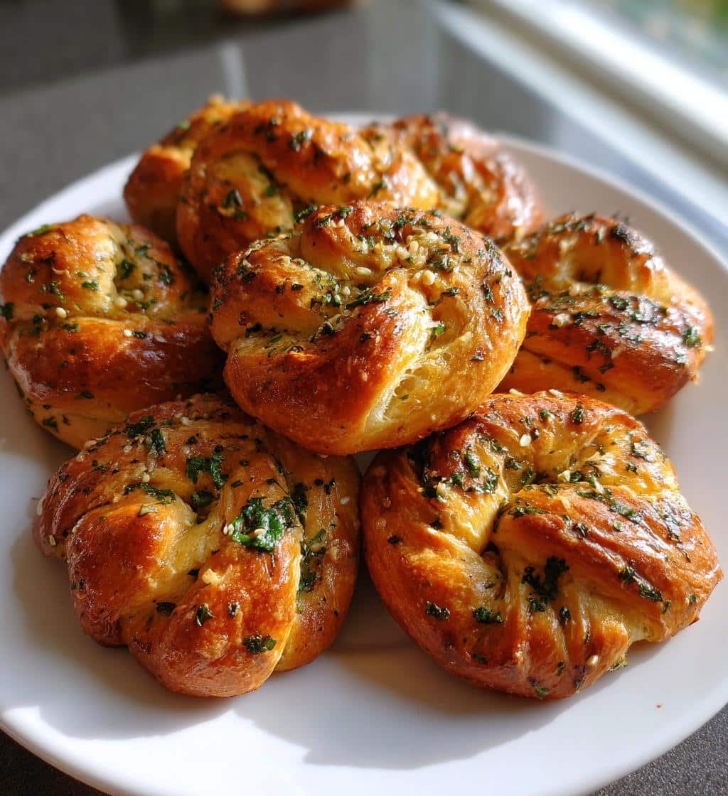 Air Fryer Homemade Garlic Knots - detail 1