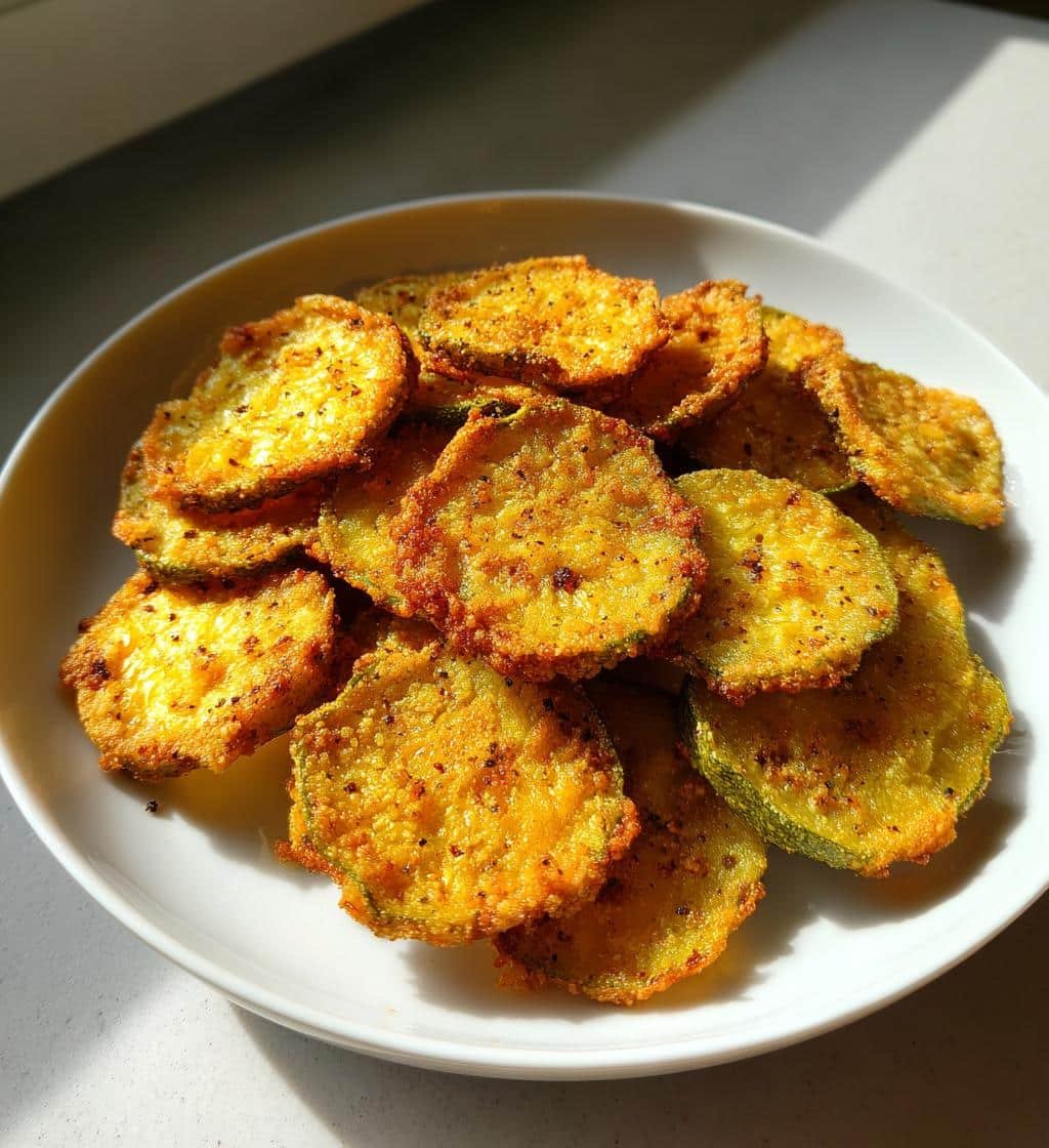 Air Fryer Homemade Green Tomato Chips (Fried) - detail 1