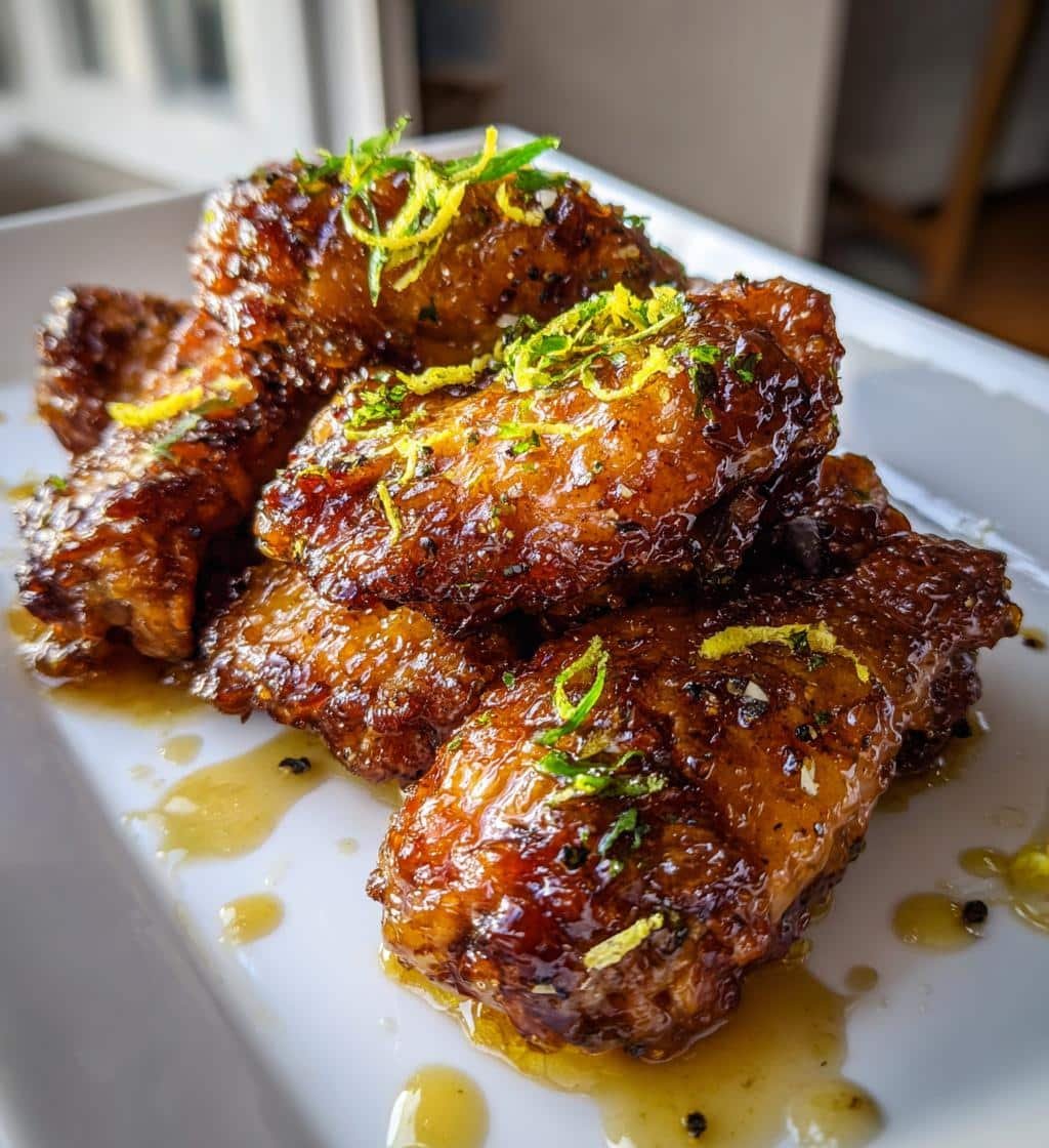 Air Fryer Hot Honey Lemon Pepper Wings