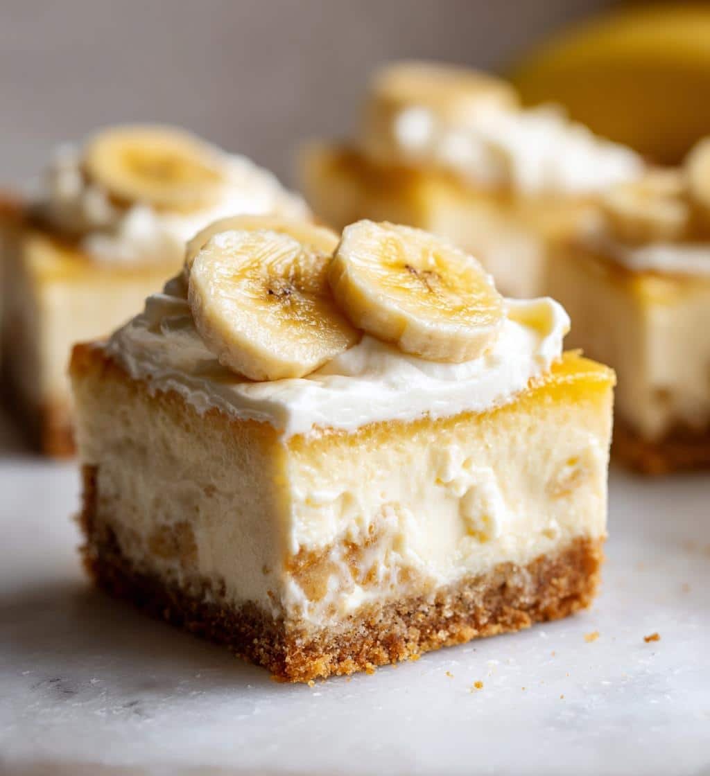 Air Fryer Irresistibly Creamy Banana Pudding Cheesecake Bars