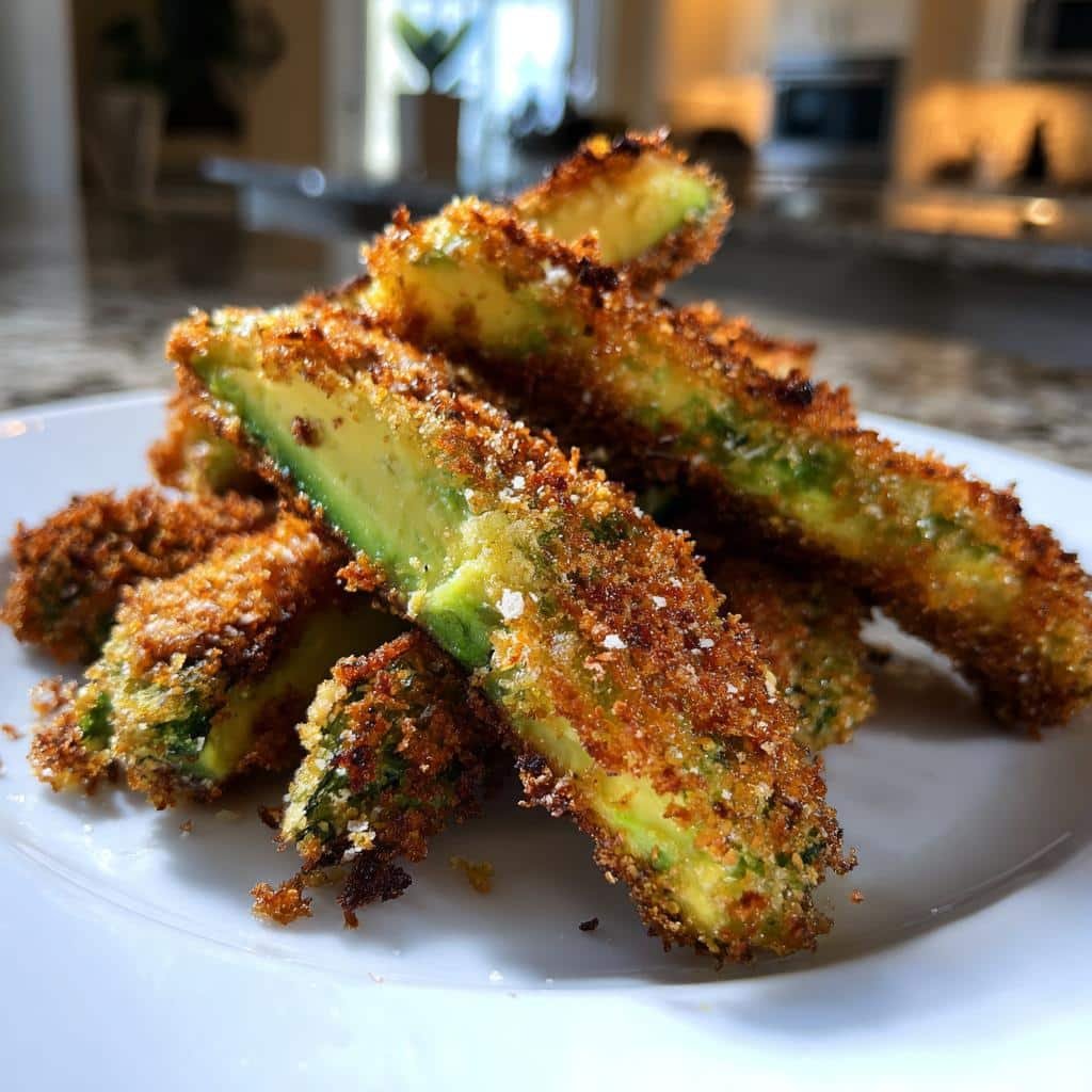 Air Fryer Keto Avocado Fries  Panko Crusted - detail 1