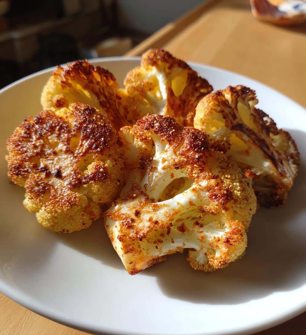 Air Fryer Keto Cauliflower Wedges - detail 1